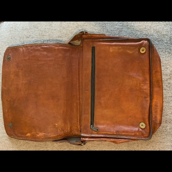 FHT Bags Leather Laptop Crossbody Bag Poshmark